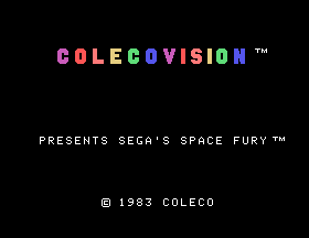 Space Fury Title Screen